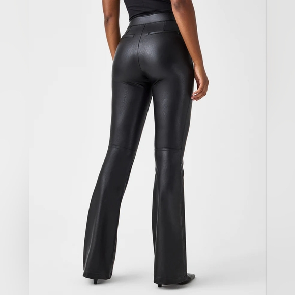 Spanx Leather-Like Flare Pants - Picture 4 of 8